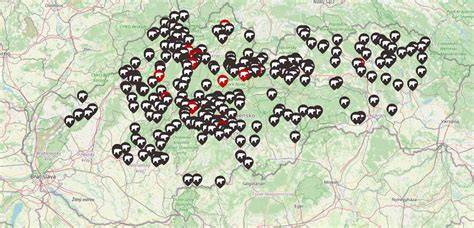 Mapa miestnych daní na Slovensku v krajských mestách