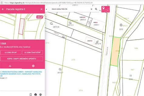 Katastrálná mapa a vyznačenie nehnuteľností