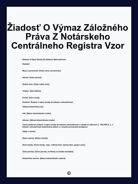 grafické znázornenie postupu zápisu záložného práva
