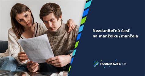 nezdaniteľná časť na manželku výpočty