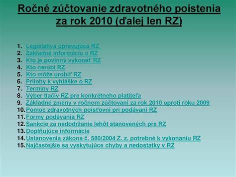 poistné a zdanenie pri ročnom zúčtovaní